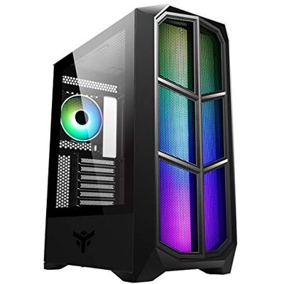 Itek Case VERTIBRA Y210 Torre de Juegos Middle Tower, 12 cm, ARGB Fan, 2 x USB3, Side Panel Temp Glass (ITGCAVY210) Itek Case VERTIBRA Y210 Torre de Juegos Middle Tower, 12 cm, ARGB Fan, 2 x USB3, Side Panel Temp Glass (ITGCAVY210)