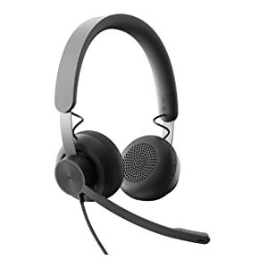 Logitech Zone Wired Auriculares con micrófono dotado de supresión de ruido, USB-C con adaptador USB-A grafito Logitech Zone Wired Auriculares con micrófono dotado de supresión de ruido, USB-C con adaptador USB-A grafito