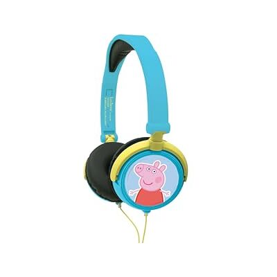 LEXIBOOK , Peppa Pig, Auriculares Estéreo, Volumen seguro para niños, plegables, ajustables, azul/verde LEXIBOOK , Peppa Pig, Auriculares Estéreo, Volumen seguro para niños, plegables, ajustables, azul/verde