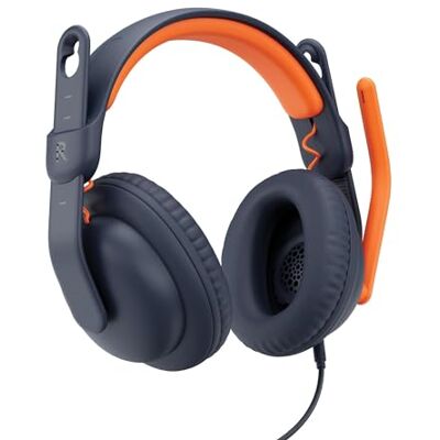 Logitech Zone Learn, Pulsera con Correa y micrófono para Estudiantes, cómoda y Regulable para adaptar Todas Las Dimensiones de la Prueba de los niños, AUX de 3,5 mm, USB-A y USB-C Azul Logitech Zone Learn, Pulsera con Correa y micrófono para Estudiantes, cómoda y Regulable para adaptar Todas Las Dimensiones de la Prueba de los niños, AUX de 3,5 mm, USB-A y USB-C Azul