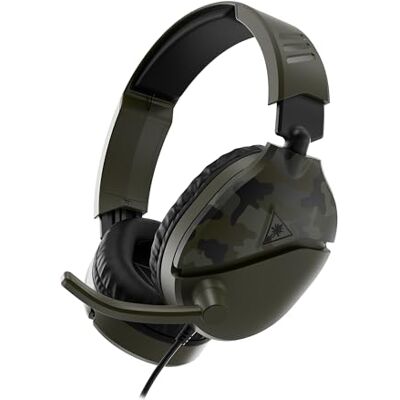 Turtle Beach Auriculares para juegos Recon 70 Camo Green para Xbox Series X S, Xbox One, PS5, PS4, Nintendo Switch y PC Turtle Beach Auriculares para juegos Recon 70 Camo Green para Xbox Series X S, Xbox One, PS5, PS4, Nintendo Switch y PC
