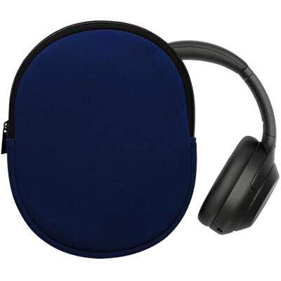 kwmobile Funda Compatible con Sony WH-1000XM4 / WH-1000XM3 / Jabra Evolve 20 Estuche Funda para Auriculares Headset con Cremallera Azul Oscuro kwmobile Funda Compatible con Sony WH-1000XM4 / WH-1000XM3 / Jabra Evolve 20 Estuche Funda para Auriculares Headset con Cremallera Azul Oscuro