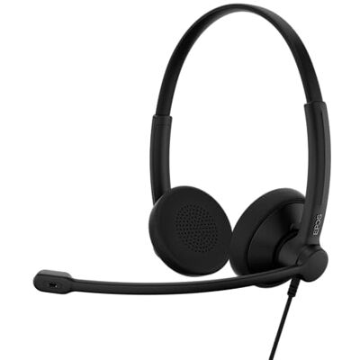 EPOS Impact 100 UC Stéréo USB-C+A Casque Avec Microphone, Universal Communications, Anti-Bruit, Léger, Adaptateur USB, Coussinets Doux, Contrôle Appels, Usage Pro, UC Professionnel, Noir EPOS Impact 100 UC Stéréo USB-C+A Casque Avec Microphone, Universal Communications, Anti-Bruit, Léger, Adaptateur USB, Coussinets Doux, Contrôle Appels, Usage Pro, UC Professionnel, Noir