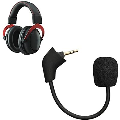 kwmobile Micrófono Compatible con Kingston HyperX Cloud/Cloud X/CloudX Core Microfono Repuesto para Auriculares Gaming negro kwmobile Micrófono Compatible con Kingston HyperX Cloud/Cloud X/CloudX Core Microfono Repuesto para Auriculares Gaming negro