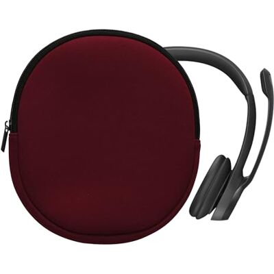 kwmobile Funda Compatible con Logitech H390 Estuche Funda para Auriculares Headset con Cremallera Ocre Oscuro kwmobile Funda Compatible con Logitech H390 Estuche Funda para Auriculares Headset con Cremallera Ocre Oscuro