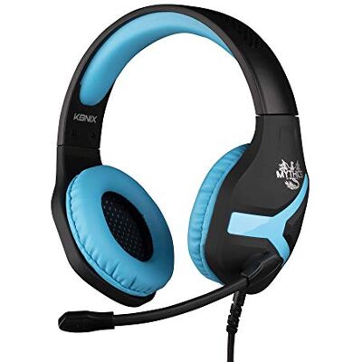 Konix Mythics Auriculares Gaming con Cable Nemesis para PS4 y PS5 Micrófono de 45 Grados Cable de 1,5 m Conector Jack 3,5 mm Negro y Azul Konix Mythics Auriculares Gaming con Cable Nemesis para PS4 y PS5 Micrófono de 45 Grados Cable de 1,5 m Conector Jack 3,5 mm Negro y Azul