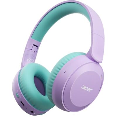 Acer Auriculares para Niños, Volumen Limitado a 85/94 dB, Micrófono Integrado(Morado Verde) Acer Auriculares para Niños, Volumen Limitado a 85/94 dB, Micrófono Integrado(Morado Verde)