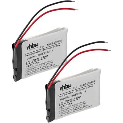 vhbw 2X batería Compatible con Jabra Pro 923 920, 935, 930, 900 auriculares inalámbricos, cascos (250 mAh, 3,7 V, Li-poli) vhbw 2X batería Compatible con Jabra Pro 923 920, 935, 930, 900 auriculares inalámbricos, cascos (250 mAh, 3,7 V, Li-poli)