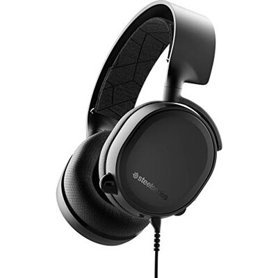 SteelSeries Arctis 3 Auriculares de Juego Multiplataforma Para PC, Playstation 5, PS4, Xbox One, Nintendo Switch, RV, Android y iOS Negro SteelSeries Arctis 3 Auriculares de Juego Multiplataforma Para PC, Playstation 5, PS4, Xbox One, Nintendo Switch, RV, Android y iOS Negro