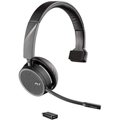 PLT Plantronics Voyager 4210 UC' USB-C BT-Dongle, tecnología SoundGuard, Brazo de micrófono, Botones en el Auricular, Color Negro, tamaño único PLT Plantronics Voyager 4210 UC' USB-C BT-Dongle, tecnología SoundGuard, Brazo de micrófono, Botones en el Auricular, Color Negro, tamaño único