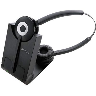 Jabra Pro 930 Duo UC DECT Auriculares alámbricos estéreo con cancelación de Ruido y batería para Todo el día para Comunicaciones Unificadas para Softphones Enchufe UE Jabra Pro 930 Duo UC DECT Auriculares alámbricos estéreo con cancelación de Ruido y batería para Todo el día para Comunicaciones Unificadas para Softphones Enchufe UE
