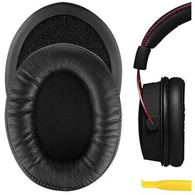 GEEKRIA Reemplazo de Almohadillas para los oídos, con compatibilidad con HyperX Cloud Alpha, Cloud Alpha 2, Cloud Alpha Wireless, Cloud Alpha S, Cojines/Cushions, Piezas de reparación (Negro) GEEKRIA Reemplazo de Almohadillas para los oídos, con compatibilidad con HyperX Cloud Alpha, Cloud Alpha 2, Cloud Alpha Wireless, Cloud Alpha S, Cojines/Cushions, Piezas de reparación (Negro)