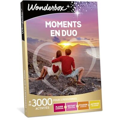 WONDERBOX Caja de regalo para parejas MOMENTOS EN DUO 3300 actividades para compartir con tu ser querido WONDERBOX Caja de regalo para parejas MOMENTOS EN DUO 3300 actividades para compartir con tu ser querido