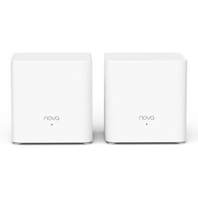 Tenda Nova Mesh MX3 (2-Pack) Mesh WiFi 6 AX1500, Router Repetidor WiFi de Doble Banda 2,4 GHz/5 GHz, Cobertura hasta 180 m², 2X Puerto Gigabit por Unidad, MU-MIMO, OFDMA Tenda Nova Mesh MX3 (2-Pack) Mesh WiFi 6 AX1500, Router Repetidor WiFi de Doble Banda 2,4 GHz/5 GHz, Cobertura hasta 180 m², 2X Puerto Gigabit por Unidad, MU-MIMO, OFDMA