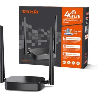 Tenda 4G03 PRO - Router inalámbrico 4G LTE - 300 Mbps - Nano SIM Tenda 4G03 PRO - Router inalámbrico 4G LTE - 300 Mbps - Nano SIM