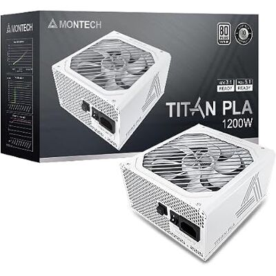 Fuente de alimentación Montech Titan 1200W - 80 Plus Platinum, Modular, PCIe 5.1 Fuente de alimentación Montech Titan 1200W - 80 Plus Platinum, Modular, PCIe 5.1