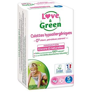 Love & Green Paquete de 18 pañales hipoalergénicos (talla 5) Love & Green Paquete de 18 pañales hipoalergénicos (talla 5)