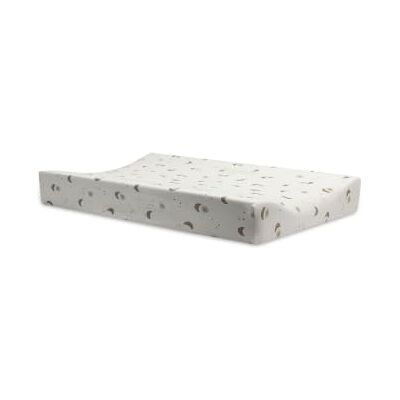 Jollein Funda para cambiador de pañales de punto, 50 x 70 cm, 100% algodón, suave y elástica, sobre la luna Jollein Funda para cambiador de pañales de punto, 50 x 70 cm, 100% algodón, suave y elástica, sobre la luna