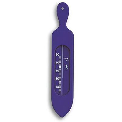 TFA Dostmann Termómetro de baño analógico, para medir la temperatura del agua, sin BPA, muy preciso, color azul TFA Dostmann Termómetro de baño analógico, para medir la temperatura del agua, sin BPA, muy preciso, color azul