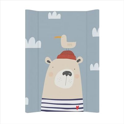 Rotho Babydesign Cambiador en Cuña 50x70 cm “Bär Ahoi” – Azul, Suave e Impermeable, Acolchado Grueso, Laterales Elevados, PVC Oeko-Tex, Fácil de Limpiar Rotho Babydesign Cambiador en Cuña 50x70 cm “Bär Ahoi” – Azul, Suave e Impermeable, Acolchado Grueso, Laterales Elevados, PVC Oeko-Tex, Fácil de Limpiar