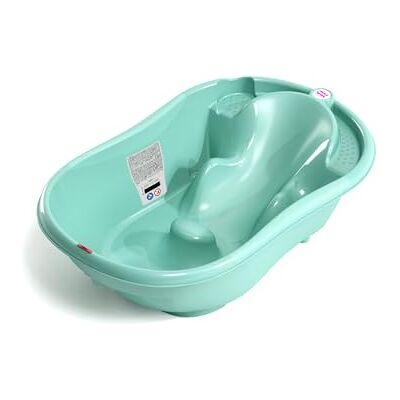OKBABY Onda Bañera con Diseño Ergonómico, para Bebés de 0 a 12 Meses, Turquesa OKBABY Onda Bañera con Diseño Ergonómico, para Bebés de 0 a 12 Meses, Turquesa