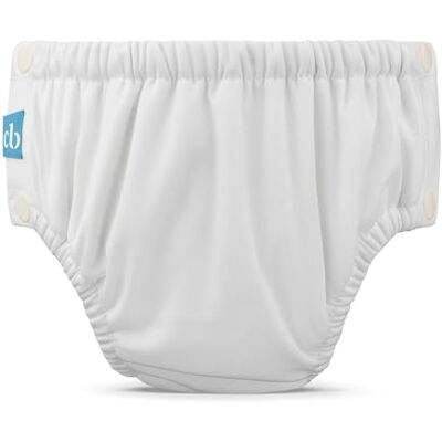 Charlie Banana Pañal de Agua con Broches Blanco, Talla M Certificado OEKO-TEX Standard 100 Lavable y Reutilizable Forro de TENCEL™ Lyocell Broches Fáciles 7-13 kg Charlie Banana Pañal de Agua con Broches Blanco, Talla M Certificado OEKO-TEX Standard 100 Lavable y Reutilizable Forro de TENCEL™ Lyocell Broches Fáciles 7-13 kg