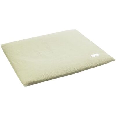 Julius Zöllner Funda para cambiador de muselina de algodón, muselina de lima, talla 85/75 Julius Zöllner Funda para cambiador de muselina de algodón, muselina de lima, talla 85/75