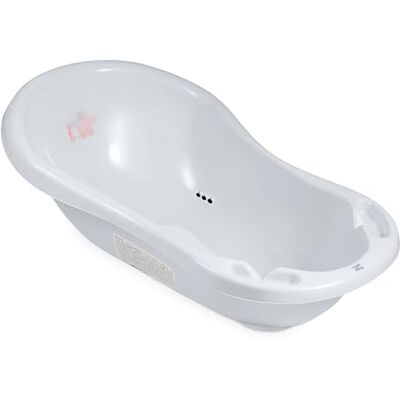 Hylat Baby Friends Gris Bañera Bebé, Tapón de Drenaje y Termómetro, Bañera Antideslizante para Recién Nacidos y Bebés de Hasta 12 Meses, Banheira Bebe de Plástico Sin BPA Bañera para bebe Hylat Baby Friends Gris Bañera Bebé, Tapón de Drenaje y Termómetro, Bañera Antideslizante para Recién Nacidos y Bebés de Hasta 12 Meses, Banheira Bebe de Plástico Sin BPA Bañera para bebe
