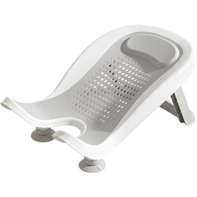 Neptuiby Soporte de baño para bebés, bañera ergonómica para recién nacidos con ventosa y solución de baño para fregadero antideslizante para piernas para 0-12 meses gris.. Neptuiby Soporte de baño para bebés, bañera ergonómica para recién nacidos con ventosa y solución de baño para fregadero antideslizante para piernas para 0-12 meses gris..