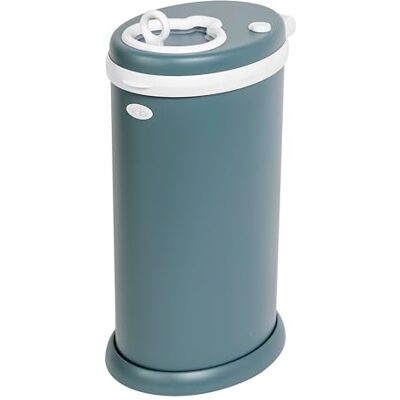 Ubbi Cubo de acero inoxidable para pañales, bloqueo de olores, no requiere bolsa especial, galardonado, imprescindible en lista de regalos, color azul petróleo (Open Water) Ubbi Cubo de acero inoxidable para pañales, bloqueo de olores, no requiere bolsa especial, galardonado, imprescindible en lista de regalos, color azul petróleo (Open Water)