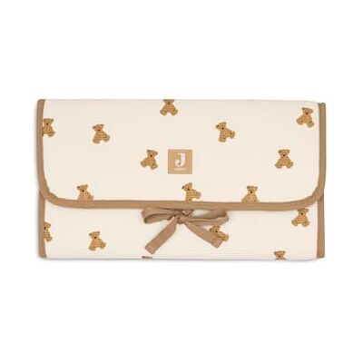 Jollein Cambiador Little Waffle – Mini osito de peluche – Con bolsillos y lazo – Suave y lavable – Cambiador portátil – Ideal para llevar Jollein Cambiador Little Waffle – Mini osito de peluche – Con bolsillos y lazo – Suave y lavable – Cambiador portátil – Ideal para llevar