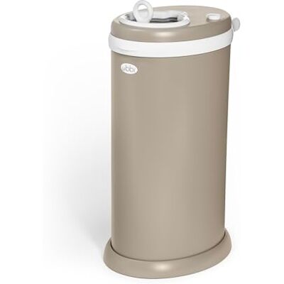 Ubbi Cubo de pañales de acero inoxidable, bloqueo de olor, no requiere bolsa especial, galardonado, imprescindible para el registro, color gris pardo mate Ubbi Cubo de pañales de acero inoxidable, bloqueo de olor, no requiere bolsa especial, galardonado, imprescindible para el registro, color gris pardo mate