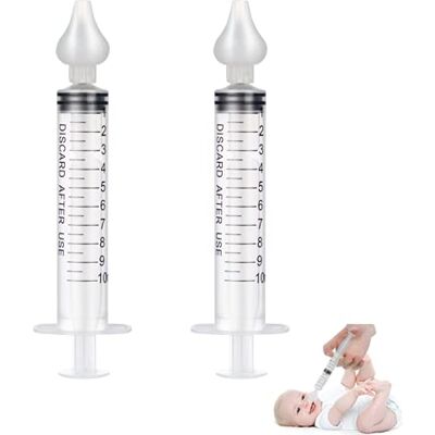 FYACCD 2 Pcs Aspirador Nasal, 10 ml Limpiador de Irrigador Nasal, Limpiador de Nariz Portátil, Reutilizable de Aspirador Nasal de Silicone FYACCD 2 Pcs Aspirador Nasal, 10 ml Limpiador de Irrigador Nasal, Limpiador de Nariz Portátil, Reutilizable de Aspirador Nasal de Silicone