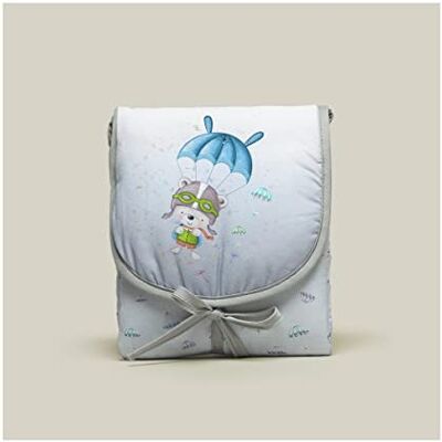 Interbaby Cambiador Portátil Plegable Paracaidista Azul · Plastificado Impermeable · 50% Algodón 50% Poliéster Interbaby Cambiador Portátil Plegable Paracaidista Azul · Plastificado Impermeable · 50% Algodón 50% Poliéster