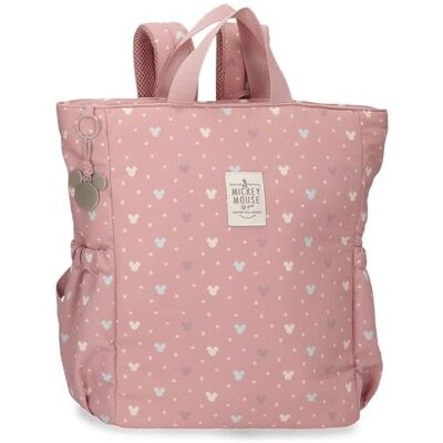 Disney Joumma Luma Mickey Mochila Maternidad para Bebé y Carrito, Mochila de Paseo Multifuncional para Mamás, Gran Capacidad con Bolsillos para Biberones y Pañales, Nude 32x35x13 cm Disney Joumma Luma Mickey Mochila Maternidad para Bebé y Carrito, Mochila de Paseo Multifuncional para Mamás, Gran Capacidad con Bolsillos para Biberones y Pañales, Nude 32x35x13 cm