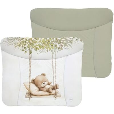 Ceba Baby ® Cambiador Bebe Cambiador suave para bebés Almohadilla cambiadora lavable para Niños y Niñas Certificado Öko-Tex Impermeable 72x75 cm Osito de peluche en el columpio Ceba Baby ® Cambiador Bebe Cambiador suave para bebés Almohadilla cambiadora lavable para Niños y Niñas Certificado Öko-Tex Impermeable 72x75 cm Osito de peluche en el columpio
