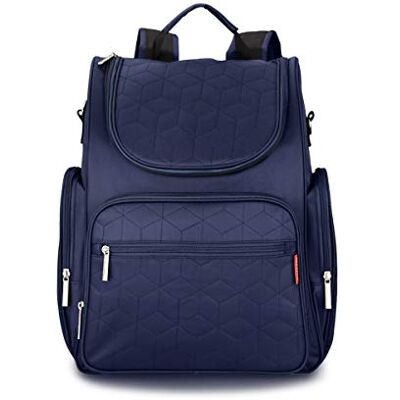 SONARIN Multifunción Mochilas para Pañales Con Nappy Changing Mat y Correa de Cochecito, Bolsa de pañales, Organizador de Mochila de Viaje,Impermeable,Gran Capacidad,Elegante y Duradero(Azul Oscuro) SONARIN Multifunción Mochilas para Pañales Con Nappy Changing Mat y Correa de Cochecito, Bolsa de pañales, Organizador de Mochila de Viaje,Impermeable,Gran Capacidad,Elegante y Duradero(Azul Oscuro)