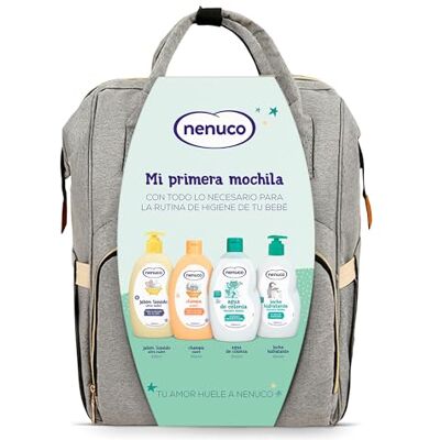 Nenuco Pack Bebé Mochila de Paseo, con Gama Completa, Colonia, Jabón, Champú y Leche Hidratante, 4 x 200ml Nenuco Pack Bebé Mochila de Paseo, con Gama Completa, Colonia, Jabón, Champú y Leche Hidratante, 4 x 200ml