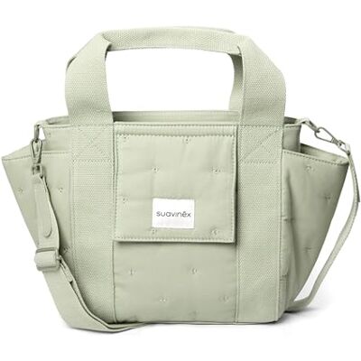 SUAVINEX , Bolso Maternidad, Bolso Organizador para el Carrito del Bebé tipo Panera, Con Asas Ajustables al Carrito, Cierre de Cremallera, Compacto y de Gran Capacidad, con Bolsillos Interiores, Verde SUAVINEX , Bolso Maternidad, Bolso Organizador para el Carrito del Bebé tipo Panera, Con Asas Ajustables al Carrito, Cierre de Cremallera, Compacto y de Gran Capacidad, con Bolsillos Interiores, Verde