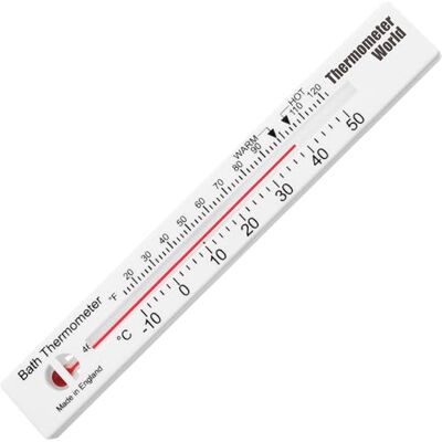 Thermometer World Termómetro de baño: comprueba la temperatura del agua del baño con este termómetro fácil de usar Thermometer World Termómetro de baño: comprueba la temperatura del agua del baño con este termómetro fácil de usar