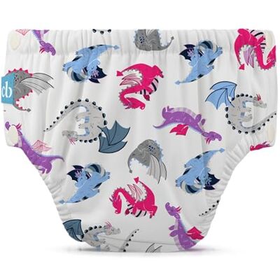 Charlie Banana Pañal de Agua con Broches Lady Dragon, Talla S Certificado OEKO-TEX Standard 100 Lavable y Reutilizable Forro de TENCEL™ Lyocell Broches Fáciles 5-9 kg Charlie Banana Pañal de Agua con Broches Lady Dragon, Talla S Certificado OEKO-TEX Standard 100 Lavable y Reutilizable Forro de TENCEL™ Lyocell Broches Fáciles 5-9 kg