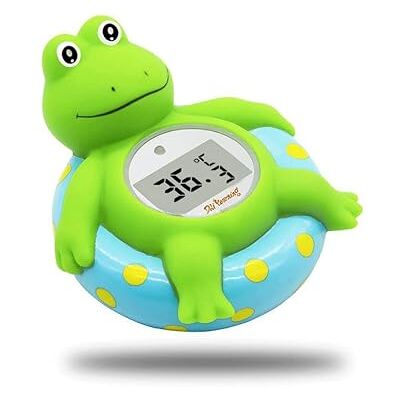 Doli Yearning Termómetro de baño para bebés , juguete de baño flotante para niños pequeños, termómetro de bañera, en grados Fahrenheit y Celsius Rana azul Doli Yearning Termómetro de baño para bebés , juguete de baño flotante para niños pequeños, termómetro de bañera, en grados Fahrenheit y Celsius Rana azul