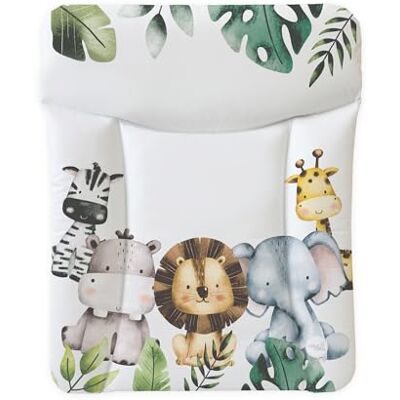 Ceba Baby ® Cambiador Bebe Cambiador suave para bebés Almohadilla cambiadora lavable para Niños y Niñas Certificado Öko-Tex Impermeable 70x50 cm Animales de la selva Ceba Baby ® Cambiador Bebe Cambiador suave para bebés Almohadilla cambiadora lavable para Niños y Niñas Certificado Öko-Tex Impermeable 70x50 cm Animales de la selva