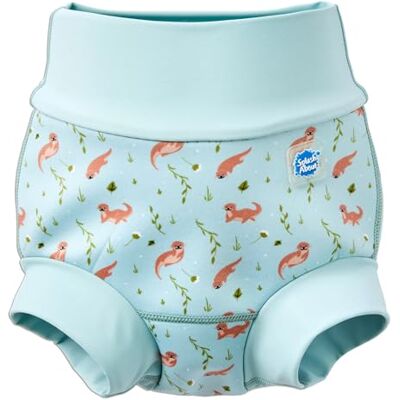 Splash About Happy Nappy Duo pañal de natación reutilizable, Playful Otters, 6-12 meses Splash About Happy Nappy Duo pañal de natación reutilizable, Playful Otters, 6-12 meses