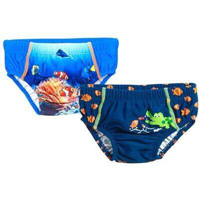 Playshoes Pañal de natación con protección UV, 2 Unidades, Lavable y Reutilizable Playshoes Pañal de natación con protección UV, 2 Unidades, Lavable y Reutilizable