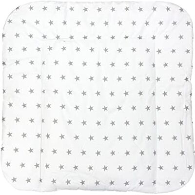 TupTam Colchón para Cambiador para Bebés Niños y Niñas, Estrellas Blanco, 70 x 70 cm TupTam Colchón para Cambiador para Bebés Niños y Niñas, Estrellas Blanco, 70 x 70 cm