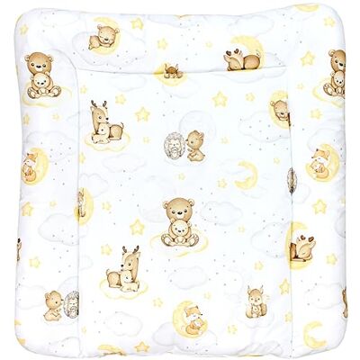 TupTam Colchón para Cambiador para Bebés Niños y Niñas, Animales/Estrellas/Gris, 75 x 85 cm TupTam Colchón para Cambiador para Bebés Niños y Niñas, Animales/Estrellas/Gris, 75 x 85 cm