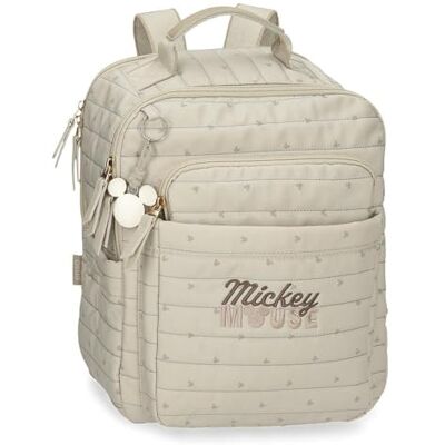 Disney Joumma Duna Mickey Mochila de Paseo Beige 27x32x13 cm Poliéster 11,2L Disney Joumma Duna Mickey Mochila de Paseo Beige 27x32x13 cm Poliéster 11,2L