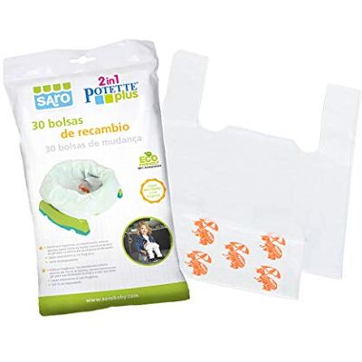 Saro 1051 Bolsas de recambio para el orinal, unisex Saro 1051 Bolsas de recambio para el orinal, unisex