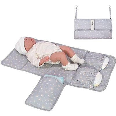 JYOKO KIDS Cambiador Portátil Bebé Impermeable, Cambiador plegable Acolchado (Dandelion) JYOKO KIDS Cambiador Portátil Bebé Impermeable, Cambiador plegable Acolchado (Dandelion)